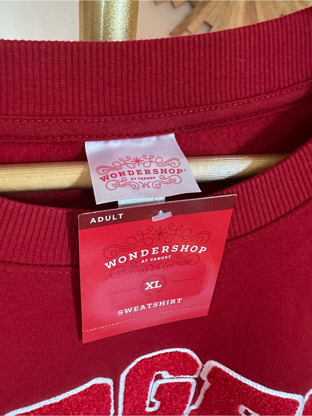 Wondershop Red TARGET Arch Logo Crewneck Sweatshirt - Picture 3 of 4